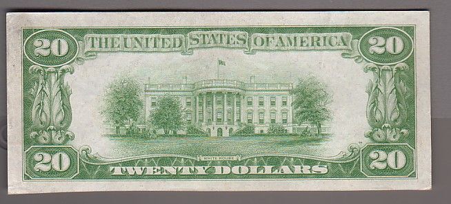 1934 $20.00 FRN L.G.S C00000001A *CH AU*  