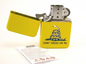 Gadsden Flip Top LIGHTER Dont Tread On Me Snake