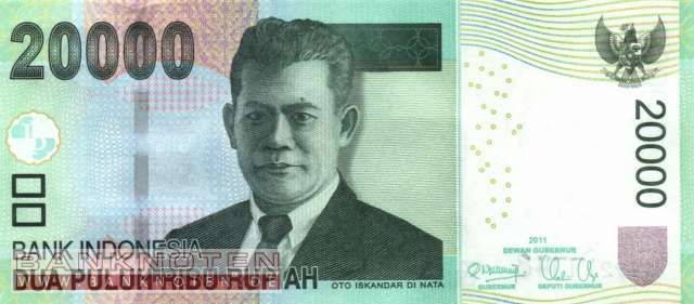 Indonesien / Indonesia   20000 Rupiah 2011   P.new(154) UNC  