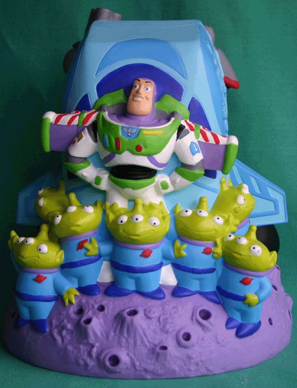 DISNEY PIXAR TOY STORY BUZZ LIGHTYEAR ALIENS ZURG BANK  