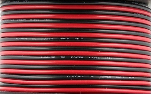 KALIBUR 12 GAUGE RED/BLACK ZIP WIRE POWER SUPPLY CABLE  