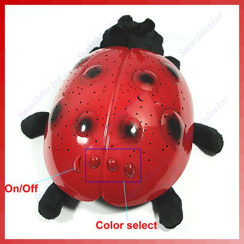 Amazing Night Star Sky Twilight Ladybug Projector Lamp  