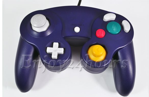 Game Shock Joypad Controller for Nintendo Wii & GameCube Purple