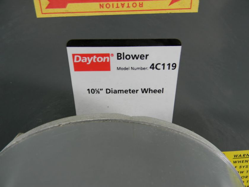 DAYTON 10 5/8 BLOWER DUST COLLECTOR 1.5 HP 208 230/460  