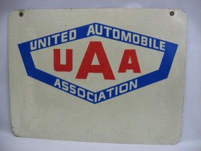  Automobile Association (UAA) Great color Double sided Measures 24 X 