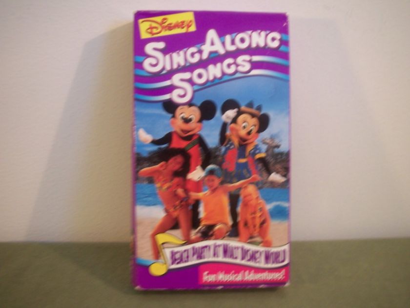 DISNEY SING ALONG SONGS BEACH PARTY AT DISNEY WORLD VHS 786936472134 on ...