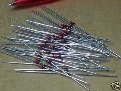 50 pcs 1N4742 12V 1W Zener Diode DO 41 Glass  