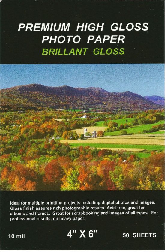   Gloss~4 x 6 Photo Paper~200 count~10 mil Thick~UNREAL~LOW~PRICE  