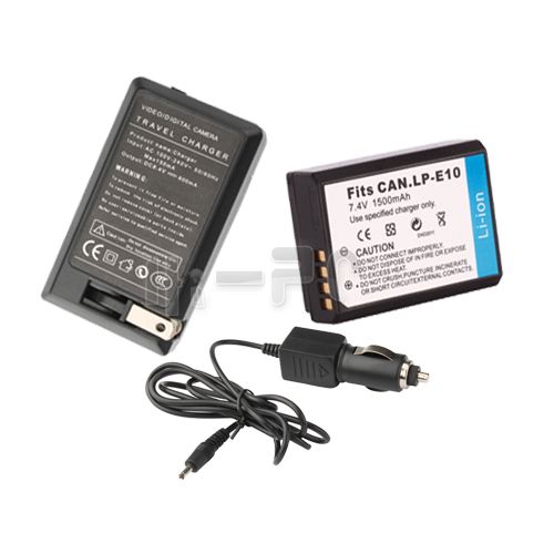 LC E10 battery+Charger for Canon EOS 1100D X50 T3  