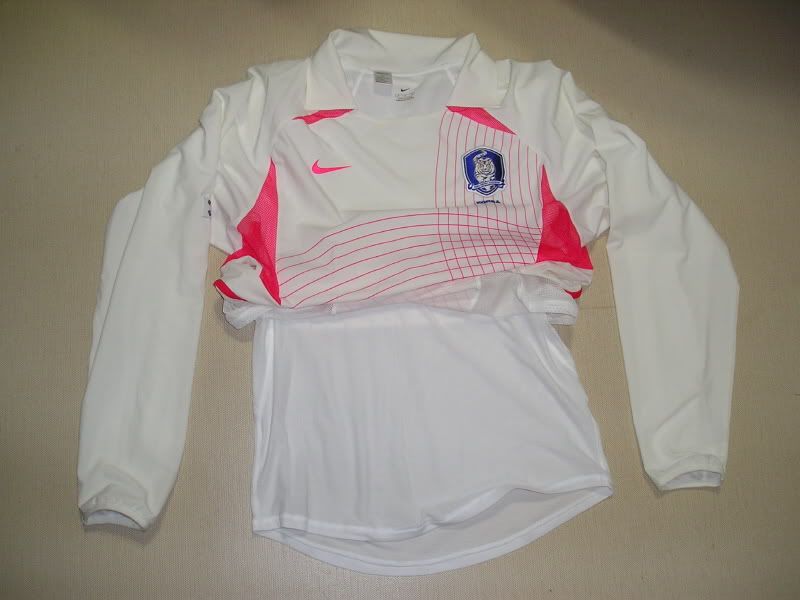 KOREA SHIRT JERSEY FOOTBALL LONG SLEEVE PLAYER ISSUE MATCH PREPARED 