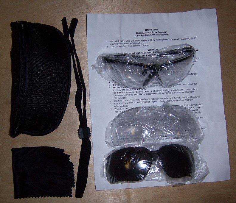 US Army Genesis UVEX Ballistic Sunglasses New  