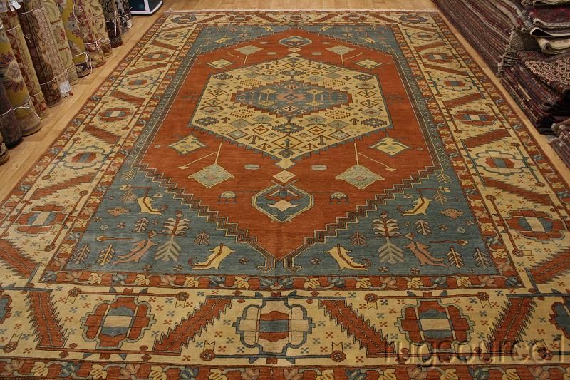 TOP QUALITY OVERSIZED 12X17 HERIZ PERSIAN ORIENTAL AREA RUG WOOL 