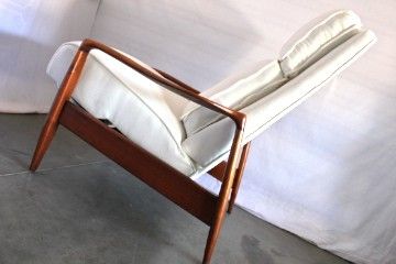 MILO BAUGHMAN Mid Century WALNUT RECLINER Lounge CHAIR Danish EAMES 