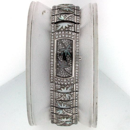 Mauboussin 18k White Gold ALL Diamond NEW $150,000.00 ladies 17mm 