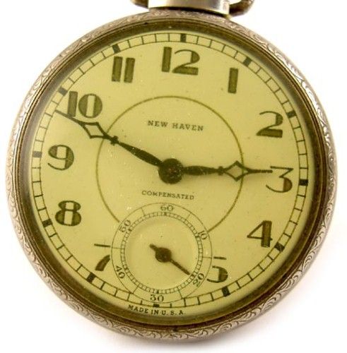 HEW HAVEN COMPENSATED Fancy Case Pocket Dollar Watch  