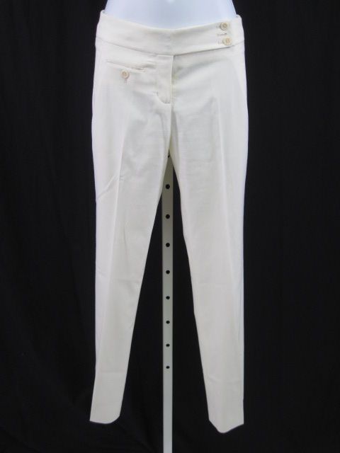 BCBG MAX AZRIA Cream Boot Cut Pants Slacks Sz 0  