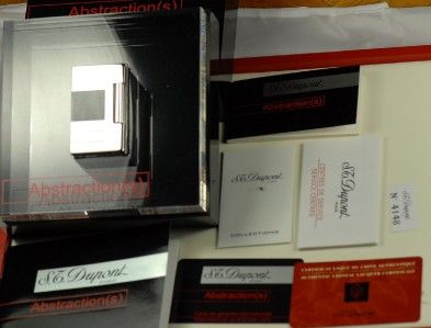 ST DUPONT ABSTRACTIONS BLACK LACQUER L2 LIGHTER BNIB  