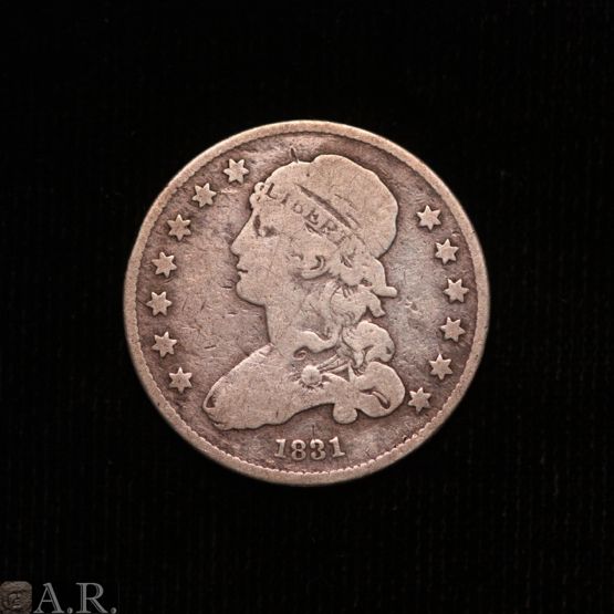 1831 Capped Bust Quarter Dollar Good  