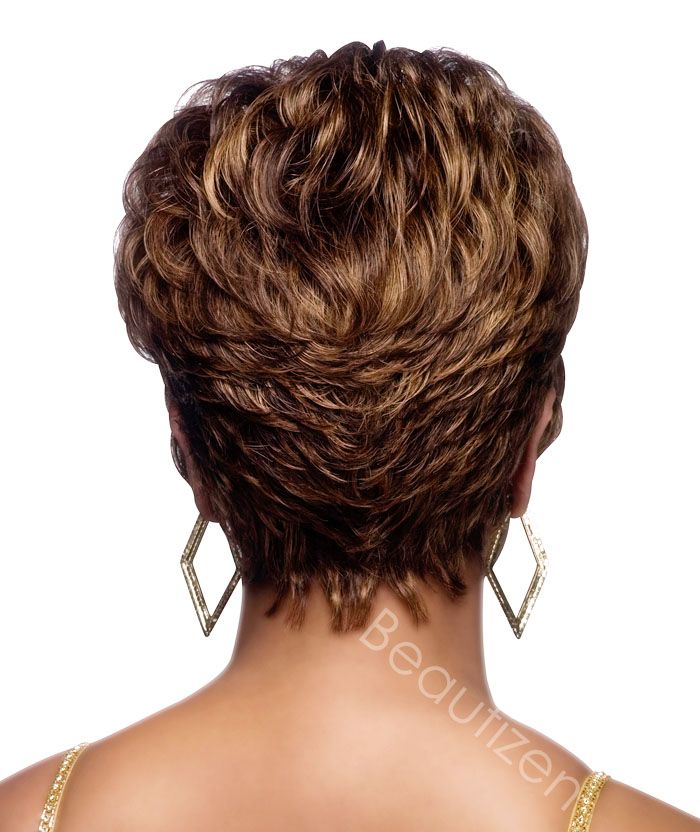 Pure Stretch Cap 100% Human Hair Short Full Wig H 212  