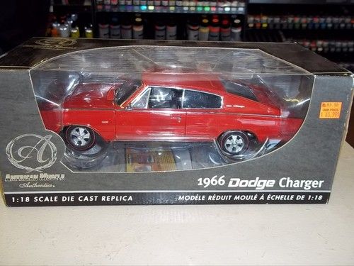 RC2/AMERICAN MUSCLE 1966 DODGE CHARGER 1/18 DIE CAST 39319 (RED 