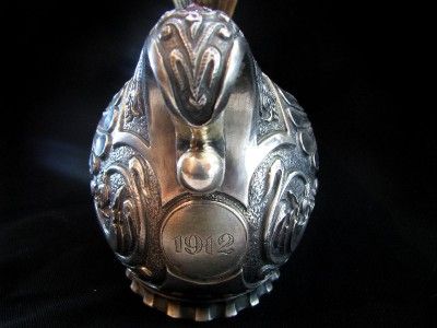 RUSSIAN 925 SILVER HAND MADE KOVSH  