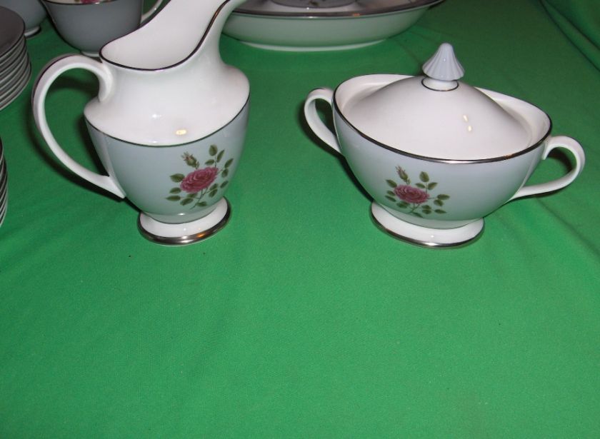 45 Pc Set Vintage Royal Doulton Bone China Chateau Rose #H4940 England 