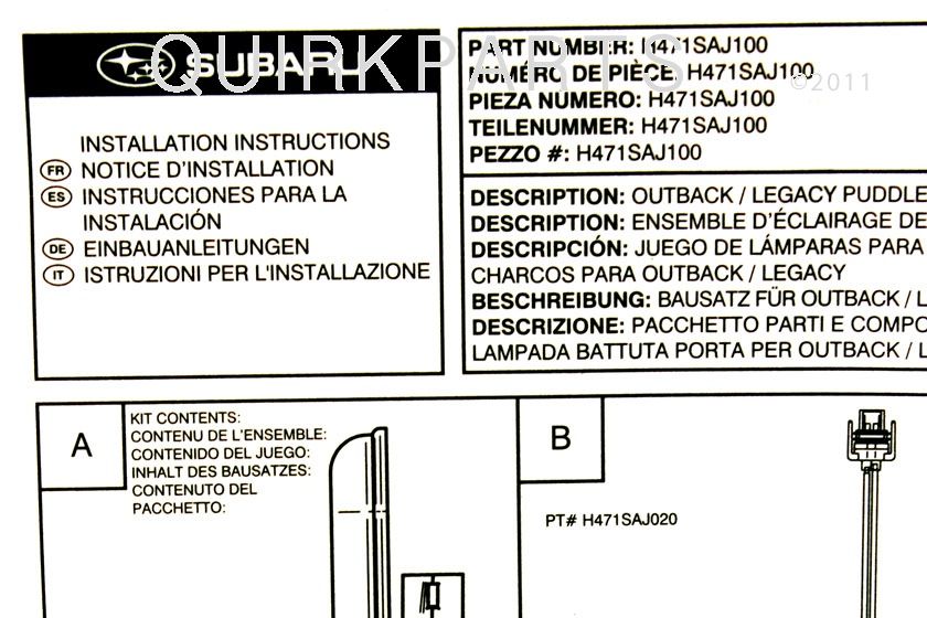   93 02 impreza 94 05 legacy oem genuine subaru part number 20201fa050