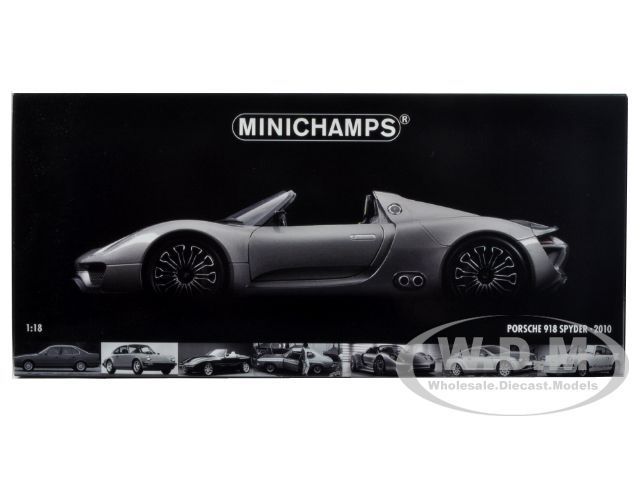   car of 2010 Porsche 918 Spyder Concept Grey Metallic die cast car