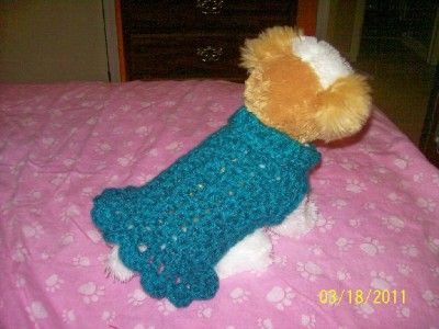 Dog Apparel Sft SEAHORSE CASHMERE Dress w/Ruffles XXS  