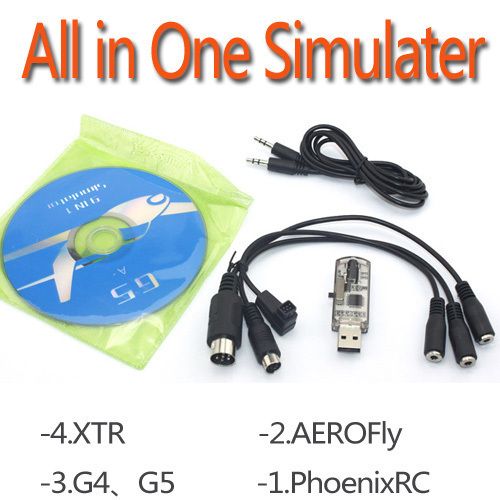 RC Helicopter Flight Simulator Cable For FMS XTR G4 G5  