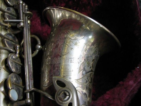 1935 Silver Selmer Balanced Action Alto Saxophone Cabin on the lake 