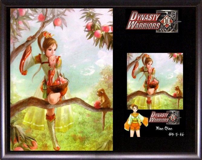 Dynasty Warriors 5 6 Xiao Qiao Plaque Series w/ Card  
