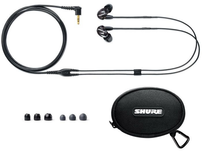 SHURE SE215 SOUND ISOLATING IN EAR EARPHONES   BLACK  