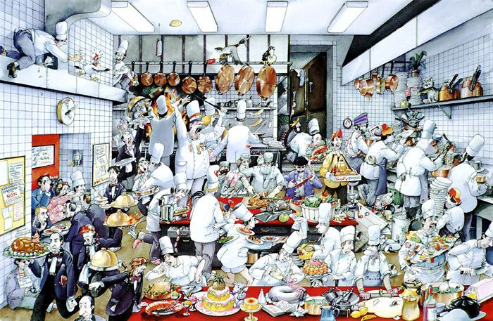 KITCHEN POSTER BY de Roger Blachon. Size 24X36  