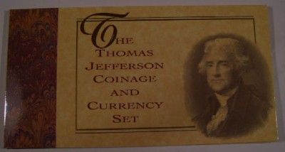 1976 Thomas Jefferson Coinage and Currency Set   $2 Bill $1 Silver 