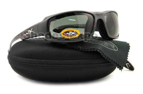 NEW WILEY X SUNGLASSES WX CCAIR04 BLACK AIRBORNE AUTH  