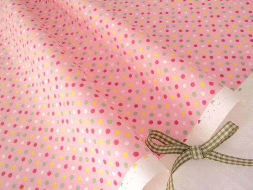 TUTTI FRUTTI DOTS   PINK / PINK SPOT 100% COTTON FABRIC  