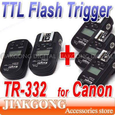 TR 332 Canon E TTL II Flash Trigger with 4 Receivers  