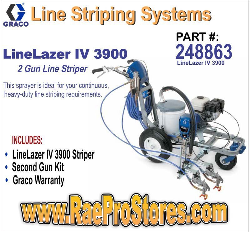 Graco LineLazer IV 3900   Line Paint Striper   248863  