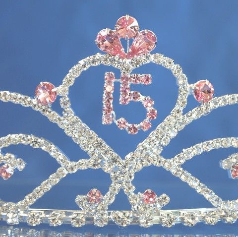 Quinceanera 15 Birthday Tiara Crystal Princess 5391F6  