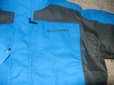 New Boys COLUMBIA Edge Rider Jacket Winter Coat Blue Size 4 5 6 7 $90 