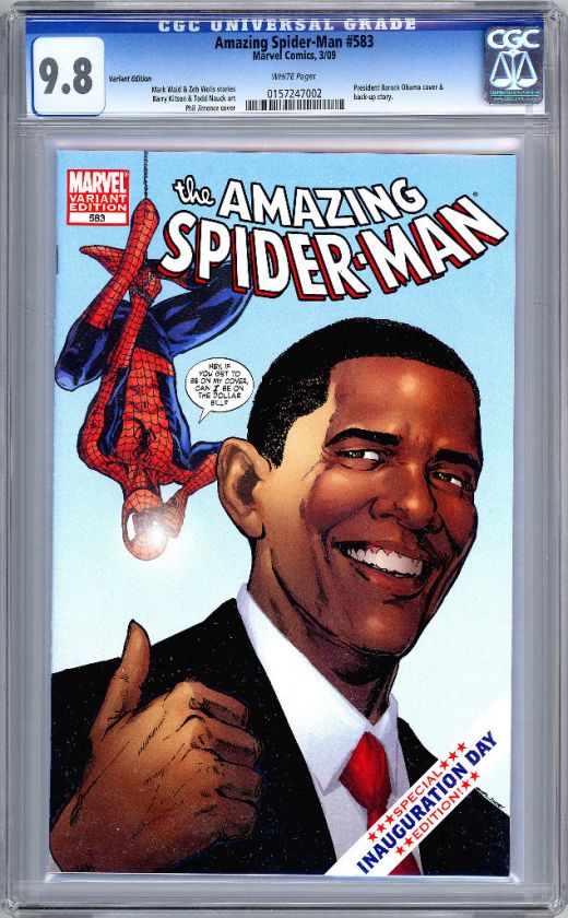 AMAZING SPIDER MAN 583 *CGC 9.8* INAUGURAL VARIANT 2009  