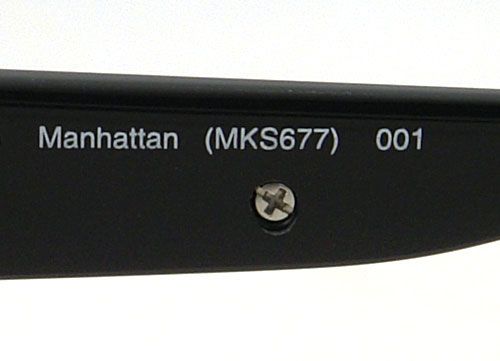 NEW MICHAEL KORS SUNGLASSES MK 677 BLACK MANHATTAN 001 883121472457 