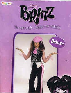 BRATZ FLASHBACK FEVER, DELUXE GIRLS COSTUME, SIZE 4 6  