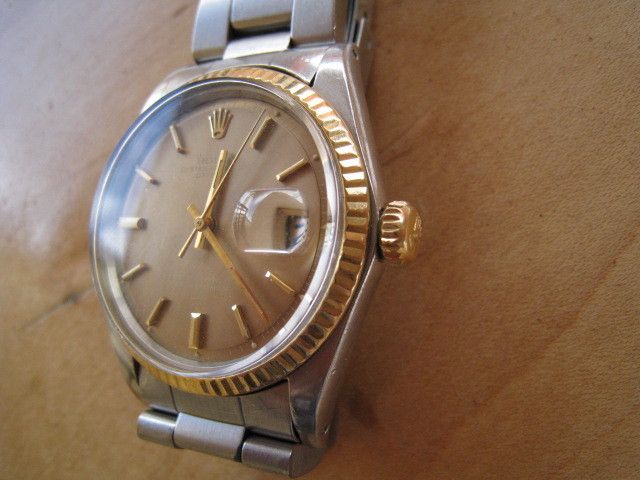 ROLEX 14K OYSTER PERPETUAL DATE JUST SUPERLATIVE CHOMOMETER WATCH Self 