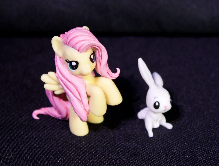 My Little Pony FIM Fluttershy correct hair Custom blind bag & Angel 