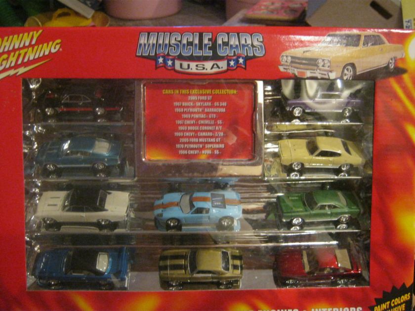   CARS 10 CAR SET JOHNNY LIGHTNING JL SET WITH WHITE LIGHTNING  