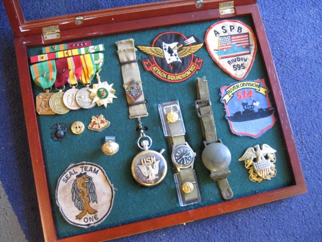 VIETNAM SEAL TEAMS 1  2 & RIVER RATS NAVY MILITARY BOX  