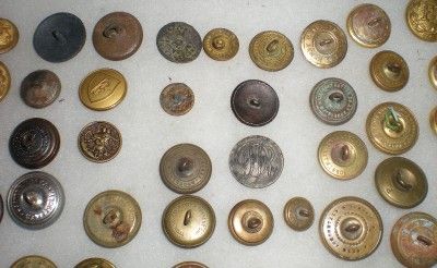 Lot of 150 Metal Antique Military buttons,government political Uniform 