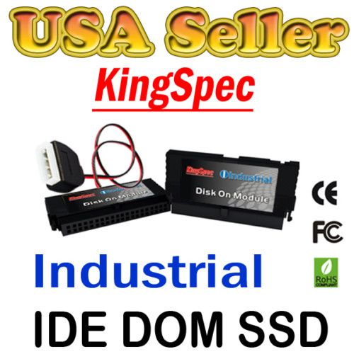 8GB KingSpec 44 PIN IDE DOM SSD Module SLC Flash Drive  